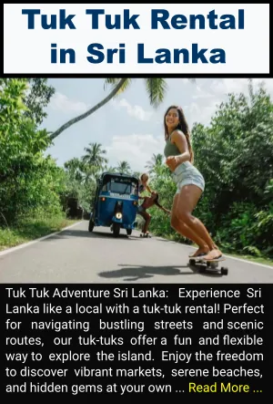 Tuk Tuk Rental in Sri Lanka