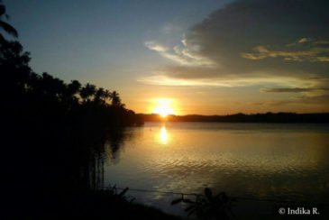 Sunset Mawella Lagoon