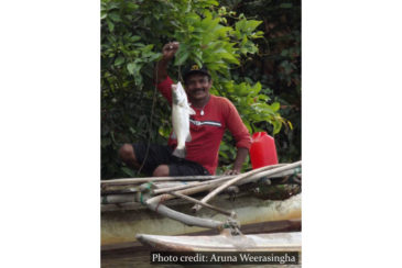 Fishing Muthurajawela Marsh Sri Lanka