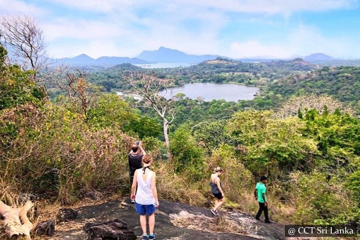 High tea on a rock in Dambulla