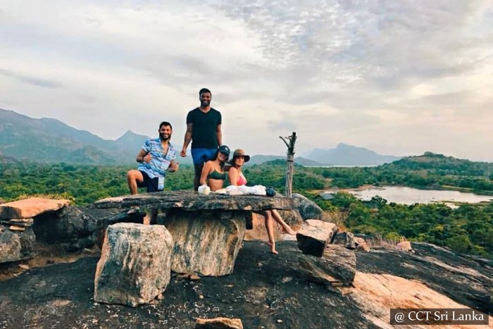 High tea on a rock in Dambulla